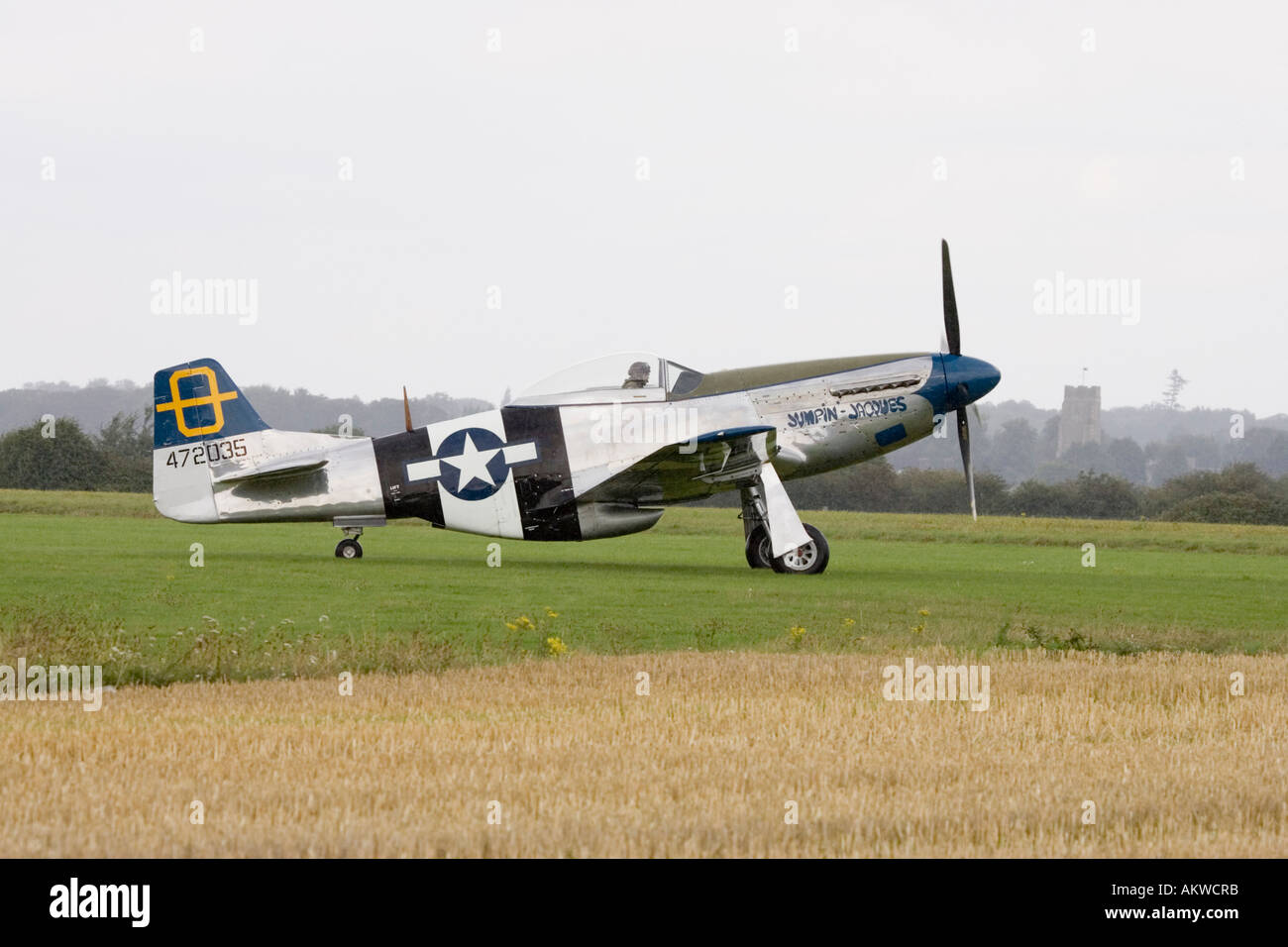 P Mustang degli aerei da caccia a Rougham airshow di agosto 2006 nel Suffolk, Regno Unito Foto Stock