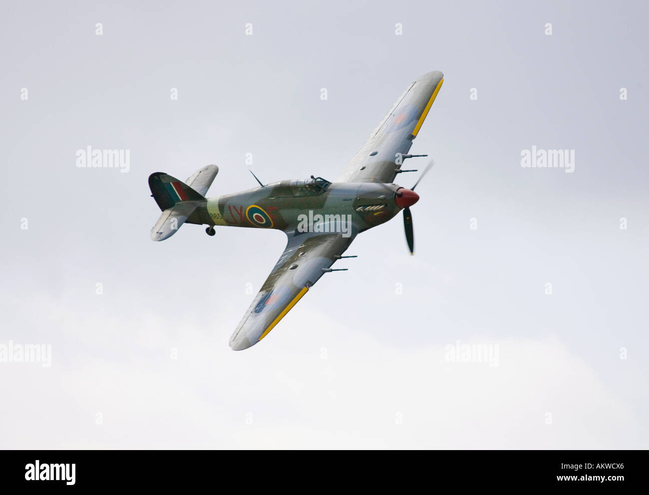 Hawker Hurricane degli aerei da caccia a Rougham airshow di agosto 2006 nel Suffolk, Regno Unito Foto Stock