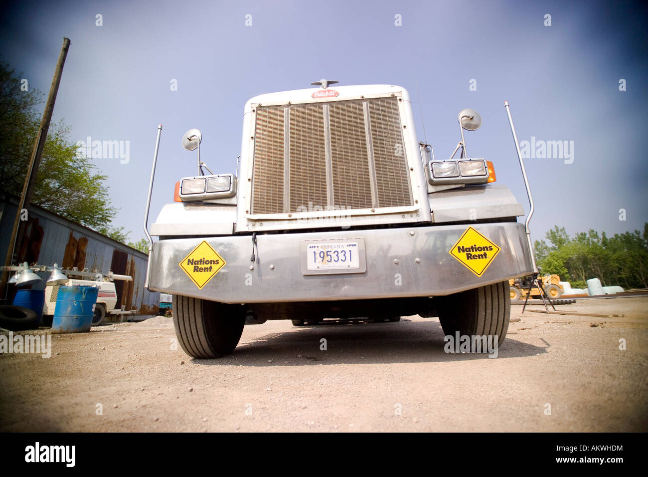 Camion semi Foto Stock