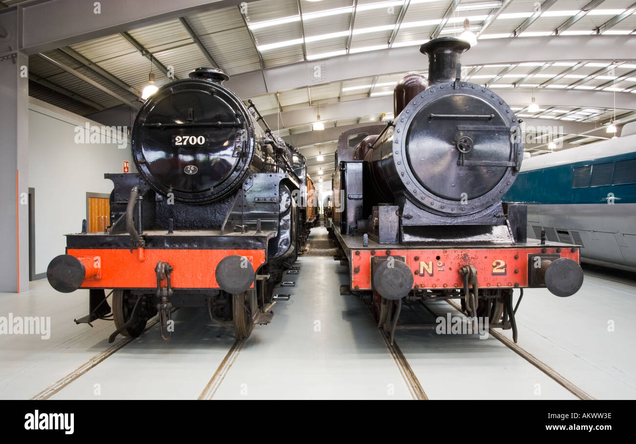 Motori a vapore presso il museo della locomozione Shildon, County Durham, England, Regno Unito Foto Stock