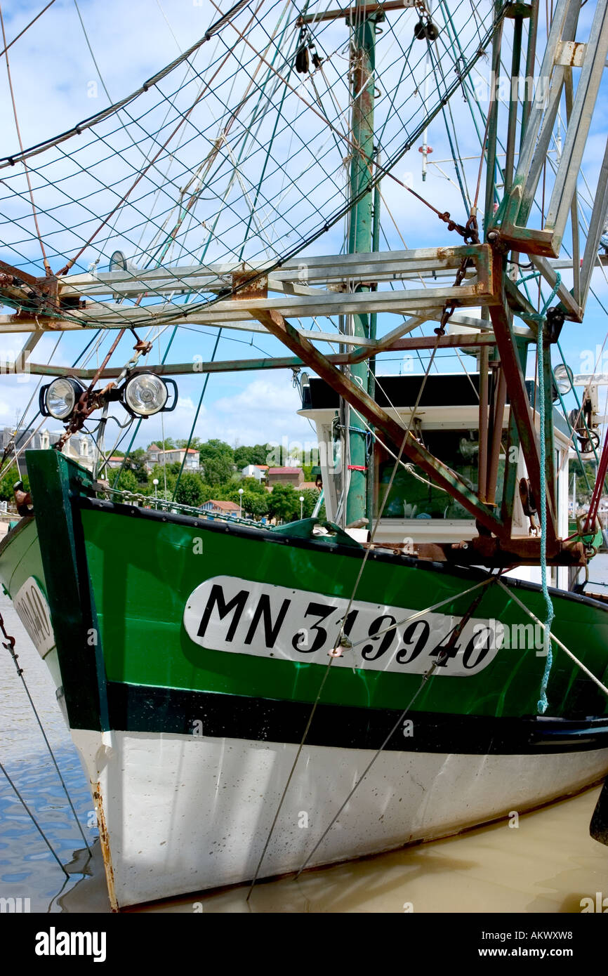 Vecchia barca pesce charentes maritimes francia Foto Stock