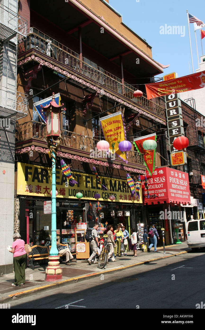 Chinatown di San Francisco, California, Nord America, Stati Uniti d'America Foto Stock