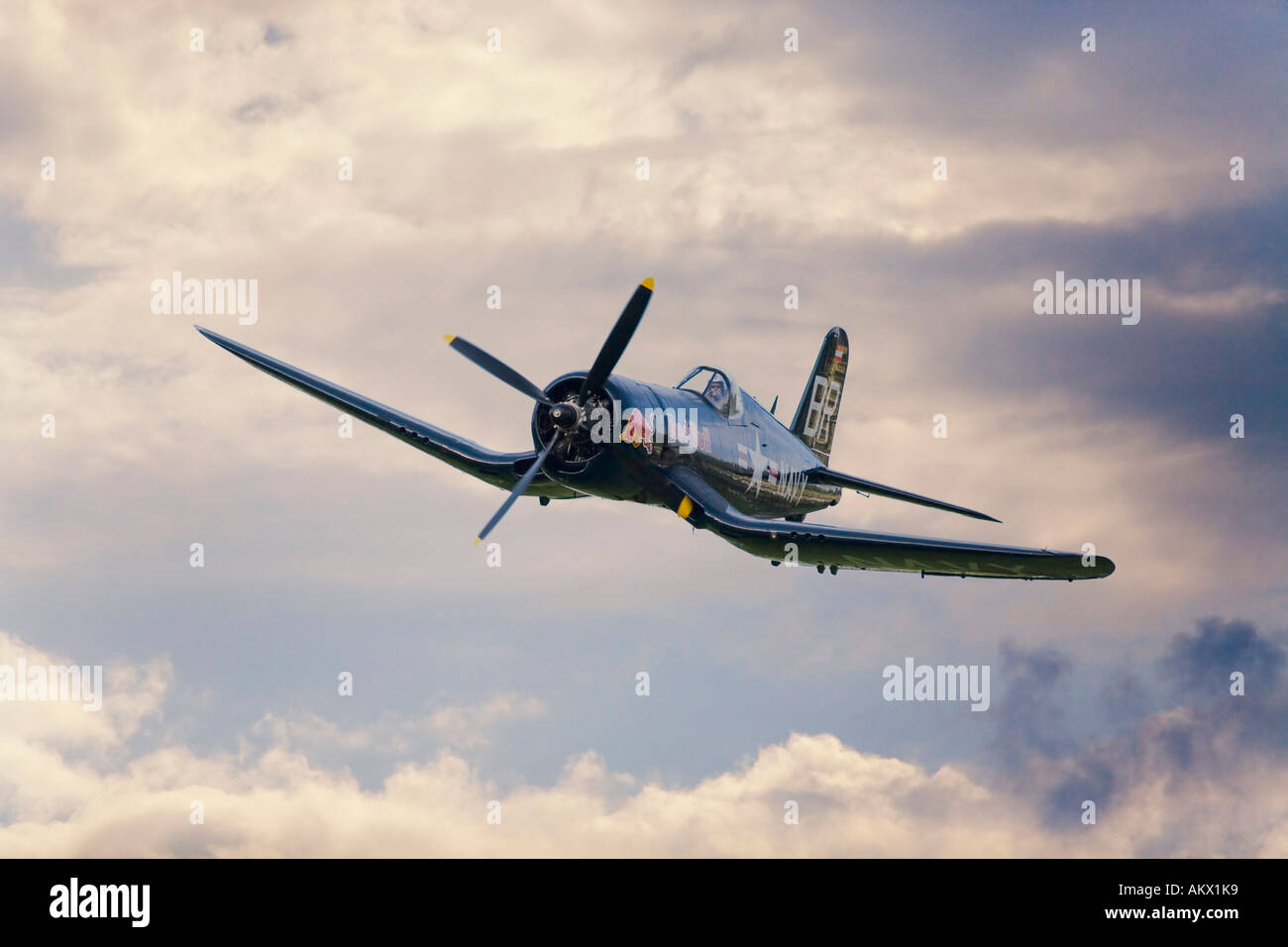 Possibilità Vought F4U-U Corsair in un volo visualizza Kapfenberg, Stiria, Austria Foto Stock