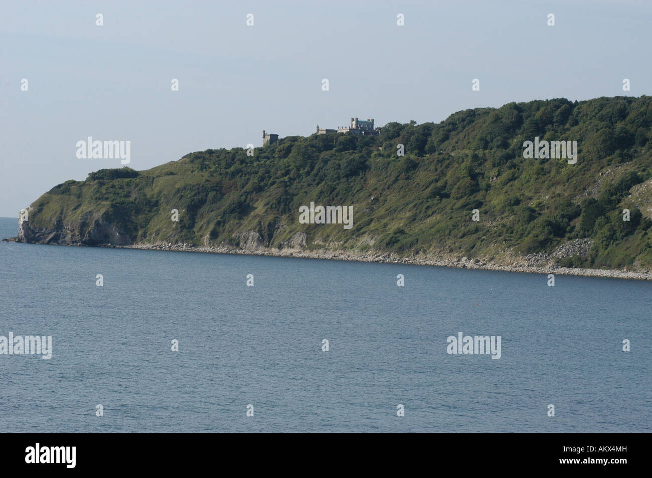 Castello di Durlston Foto Stock