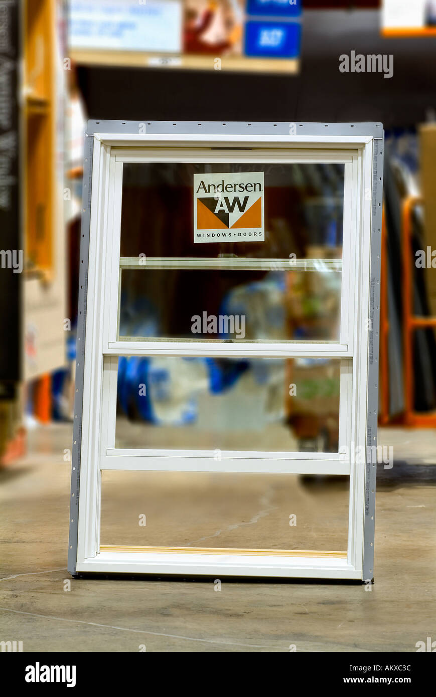 Isolata del telaio della finestra Foto Stock