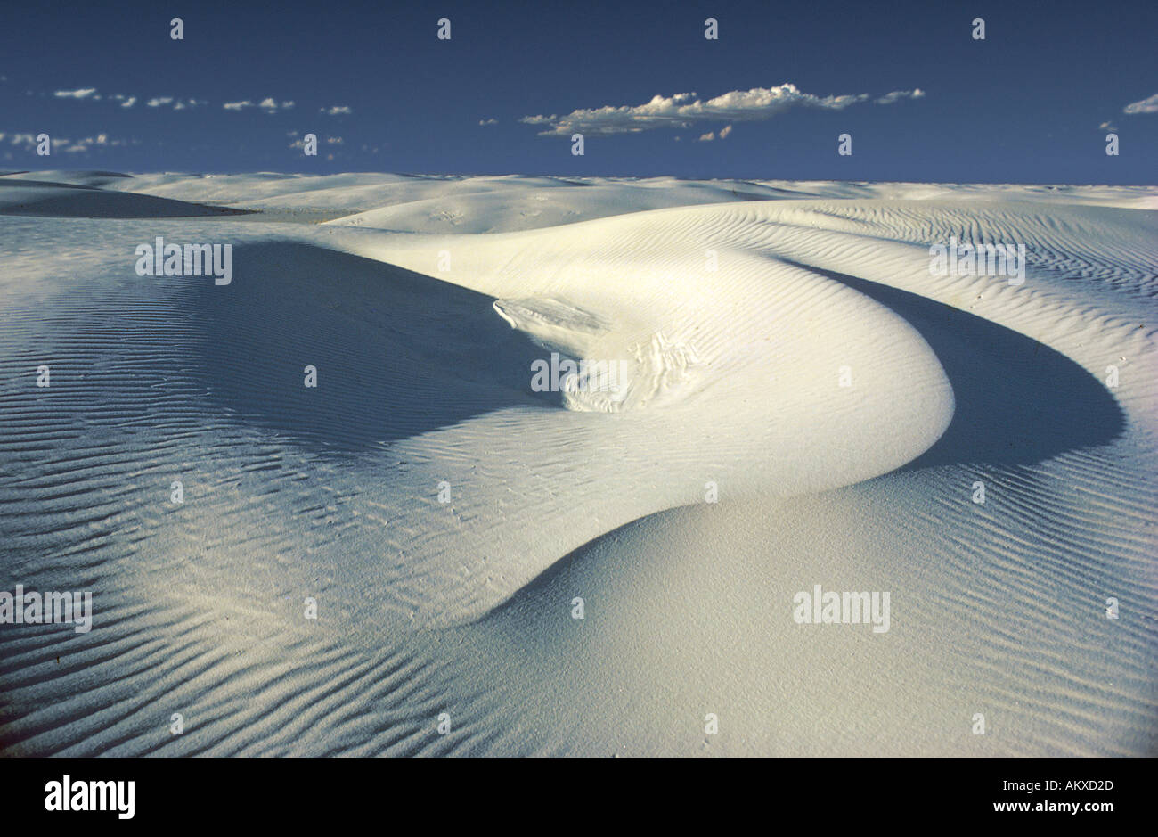 White Sands National Monument Alamagordo Nuovo Messico USA deserto Foto Stock