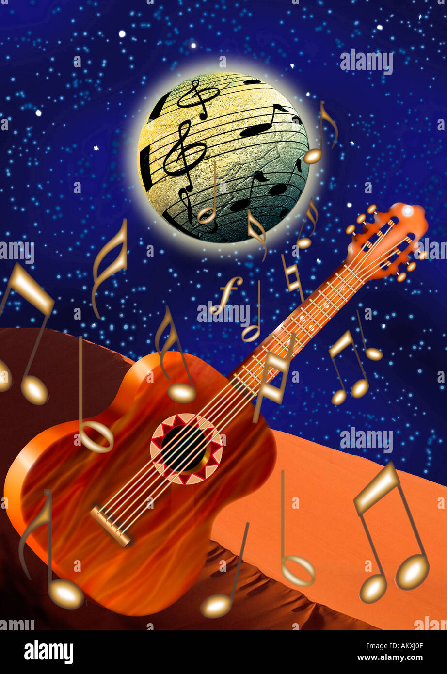 Moon chitarra immagini e fotografie stock ad alta risoluzione - Alamy