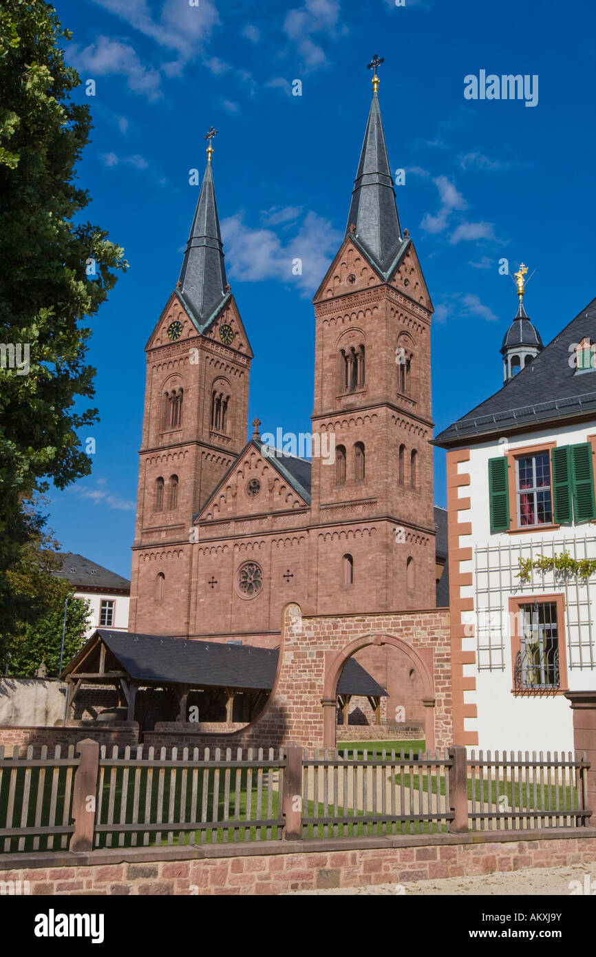 Ex abbazia benedettina, Seligenstadt, Hessen, Germania. Foto Stock