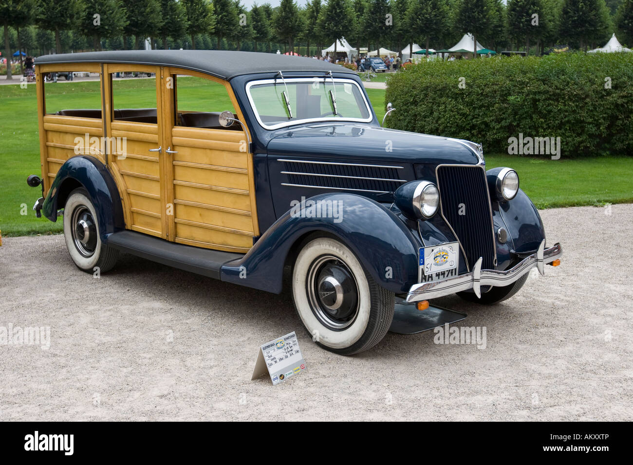 Ford Woody Tipo 790 USA 1936, vintage car meeting, Schwetzingen, Baden-Wuerttemberg, Germania Foto Stock