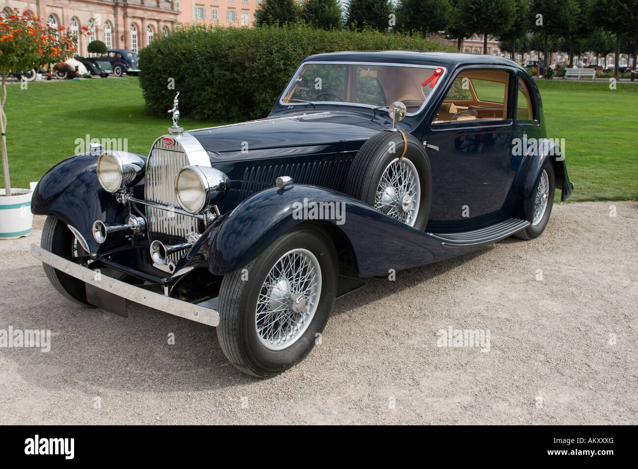 Bugatti 57 Coupe, F 1933 - 39, vintage car meeting, Schwetzingen, Baden-Wuerttemberg, Germania Foto Stock