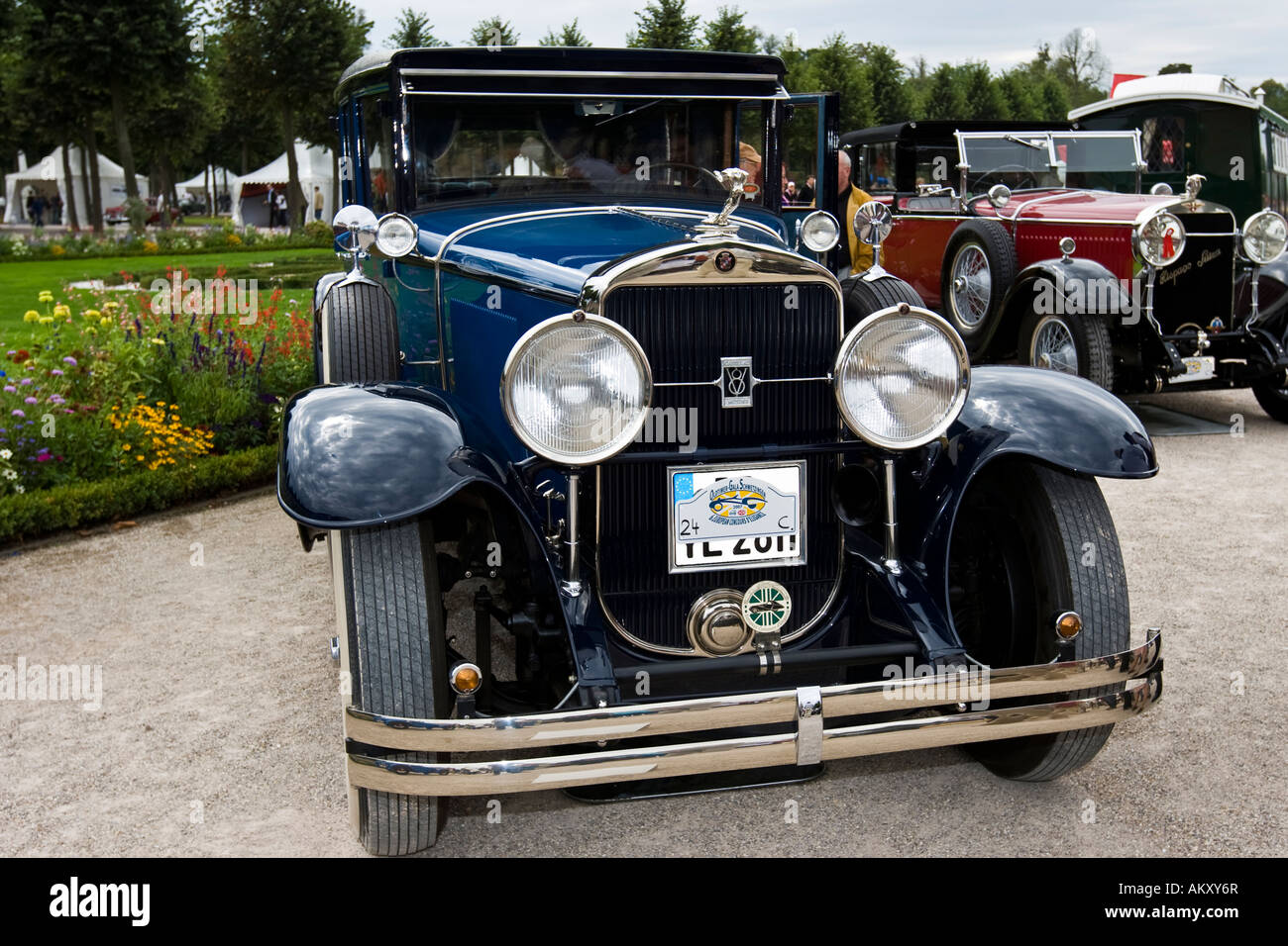 Cadillac 341 una berlina imperiale, USA 1928, vintage car meeting, Schwetzingen, Baden-Wuerttemberg, Germania Foto Stock