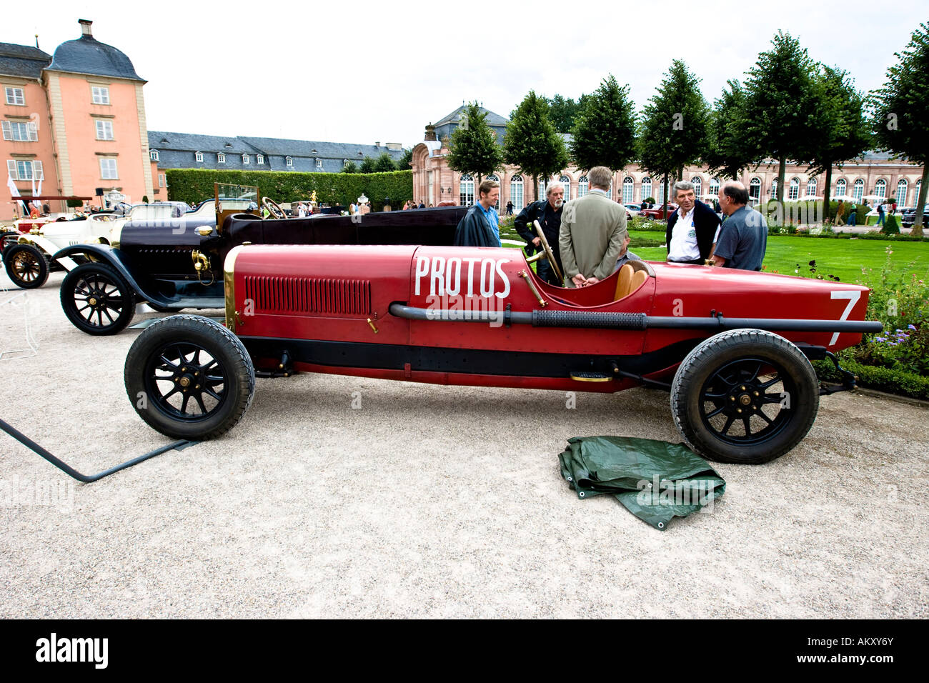 Protos NAG racing car, D 1921, vintage car meeting, Schwetzingen, Baden-Wuerttemberg, Germania Foto Stock