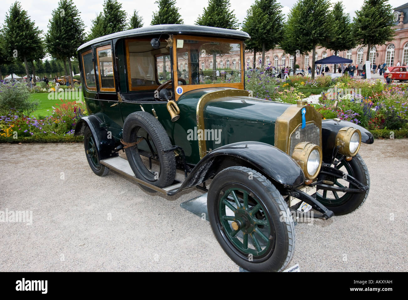 DeDion Bouton, F 1911, vintage car meeting, Schwetzingen, Baden-Wuerttemberg, Germania Foto Stock