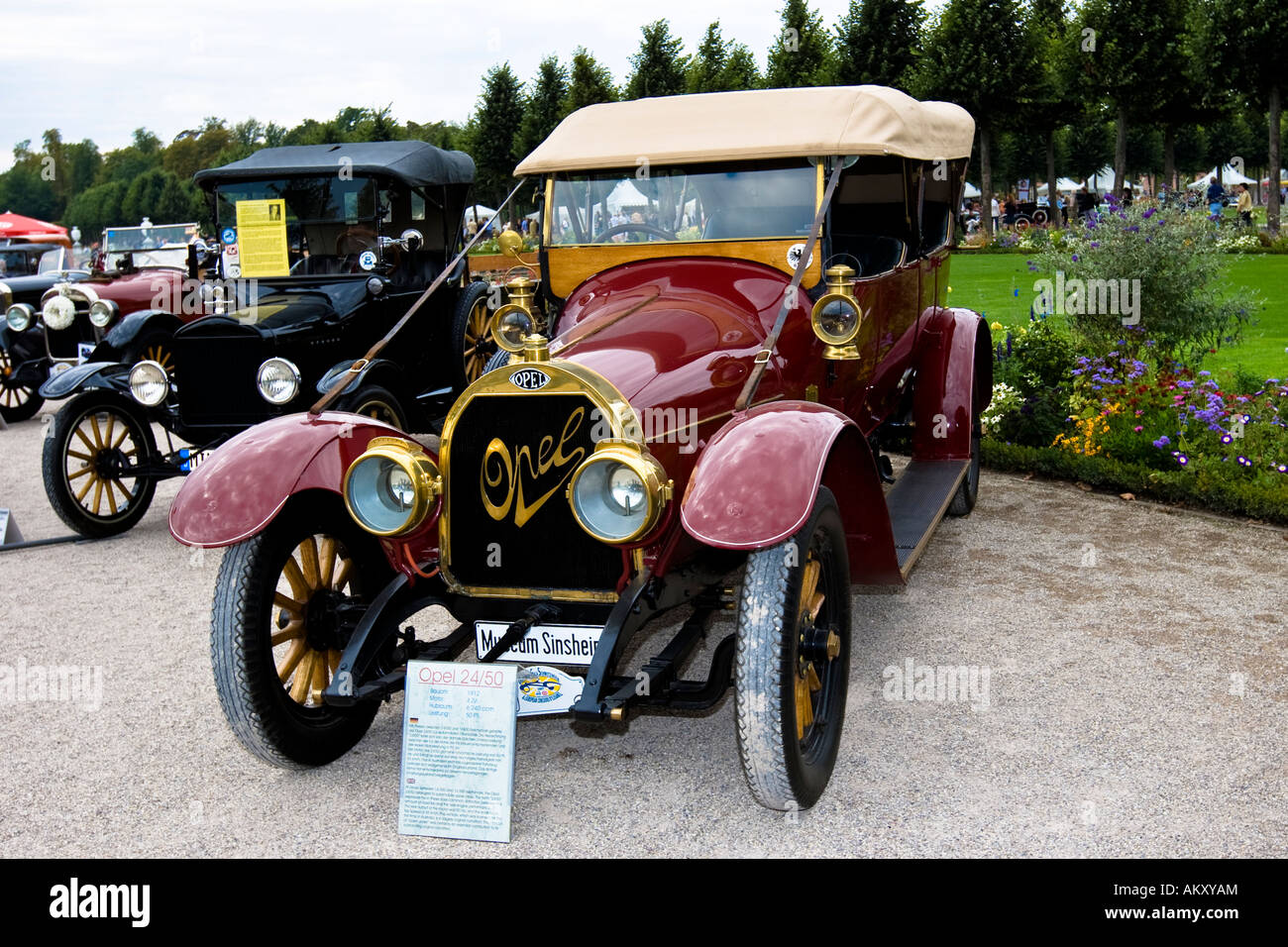 Opel 24/ 50 GER 1924, vintage car meeting, Schwetzingen, Baden-Wuerttemberg, Germania Foto Stock
