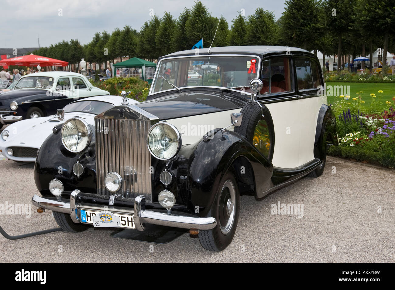 Rolls Royce Silver Wraith, GB 1950, vintage car meeting, Schwetzingen, Baden-Wuerttemberg, Germania Foto Stock
