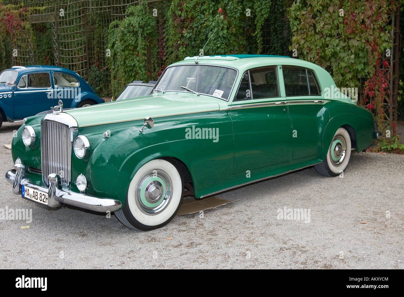 Bentley, vintage car meeting, Schwetzingen, Baden-Wuerttemberg, Germania Foto Stock