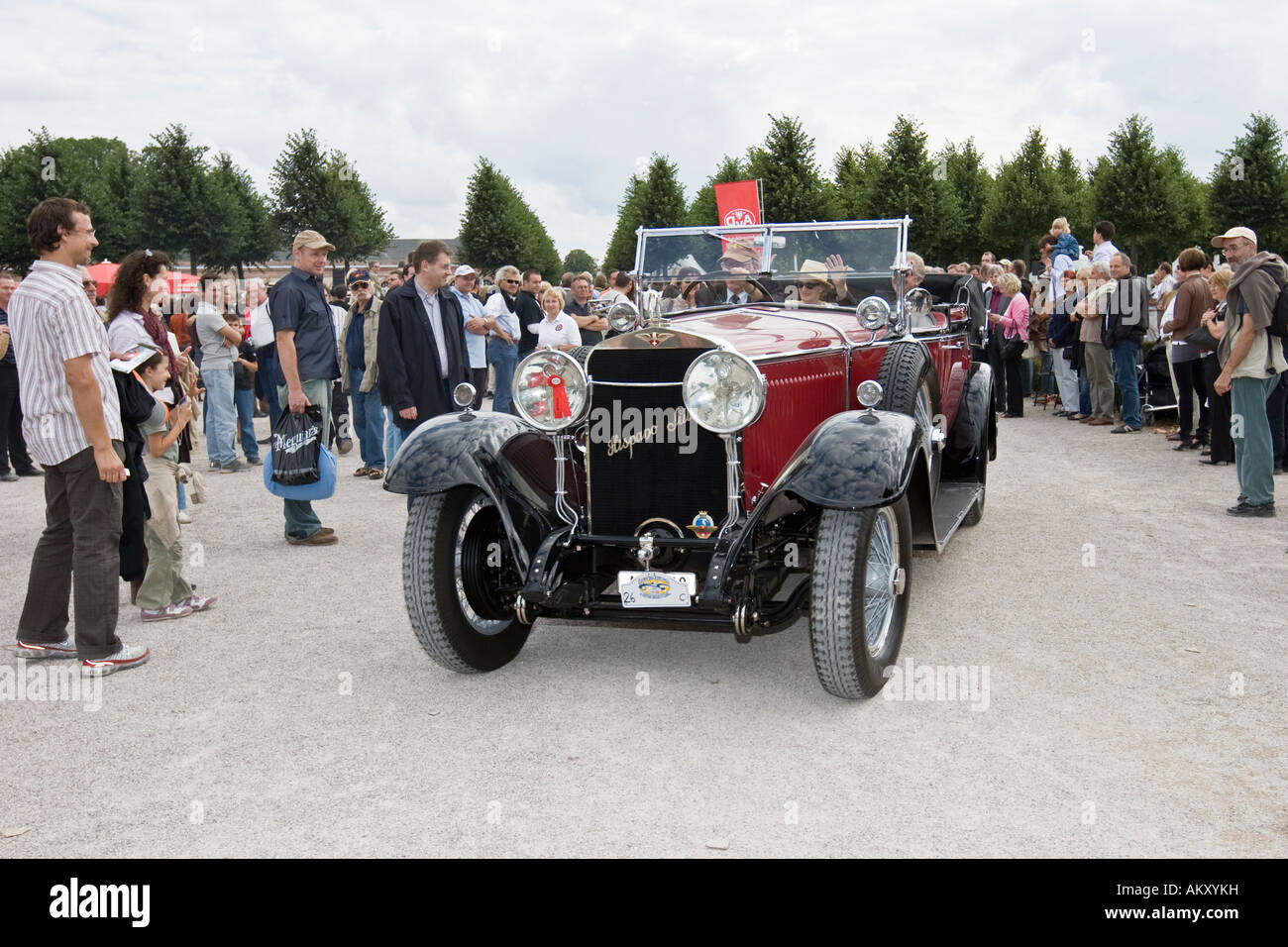 Hispano Suiza H6B Erdmann e Rossi, e 1928, Auto d'epoca, Gala Schwetzingen, Baden Wuerttemberg, Germania Foto Stock