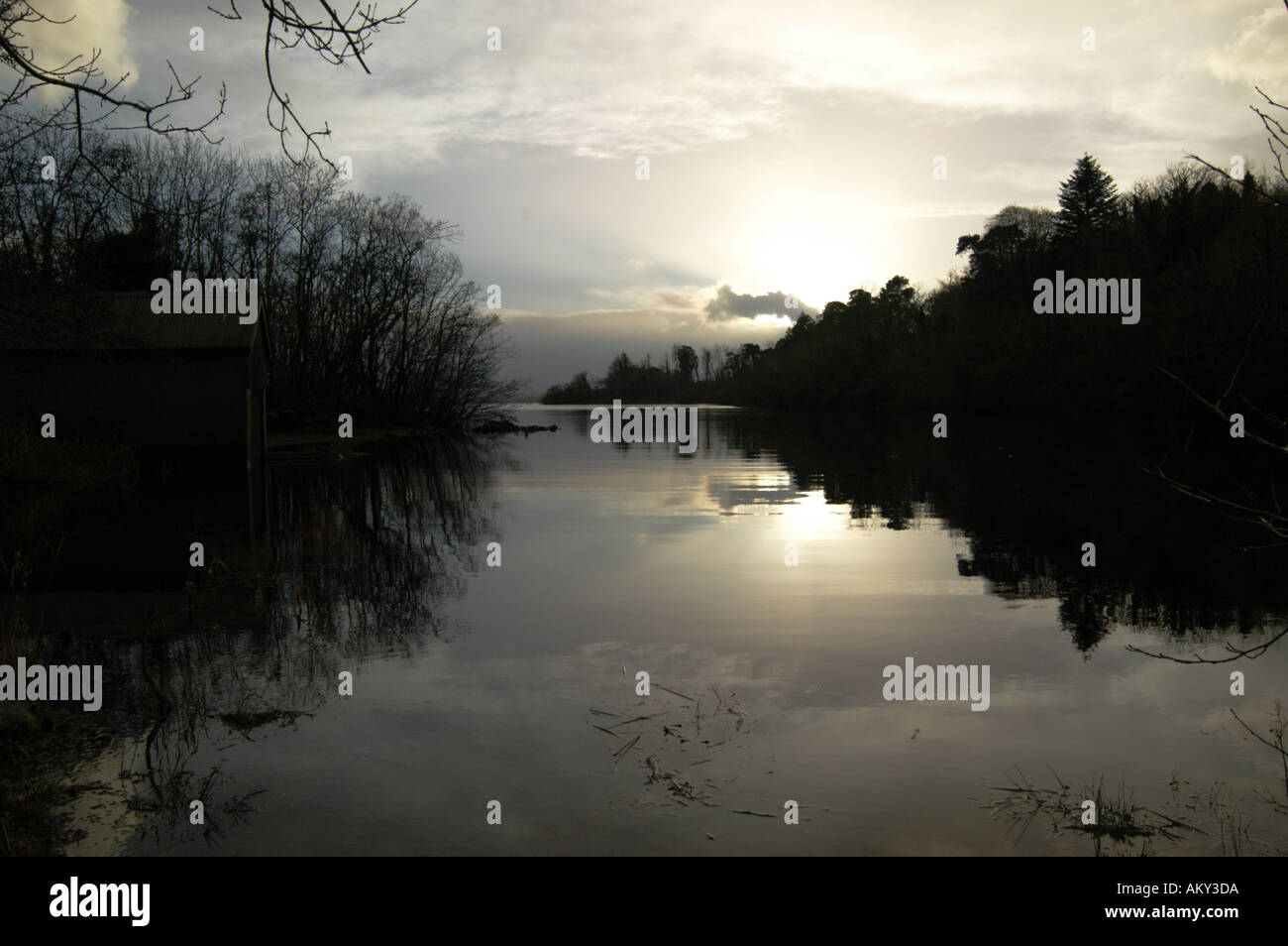 Il Lough Corrib in Co Galway Foto Stock