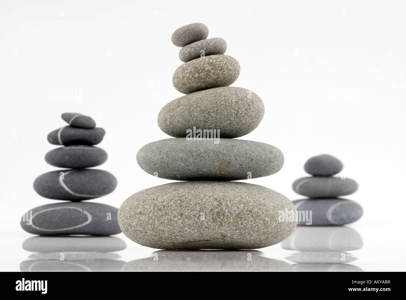 La piramide di pietra, studio Foto Stock