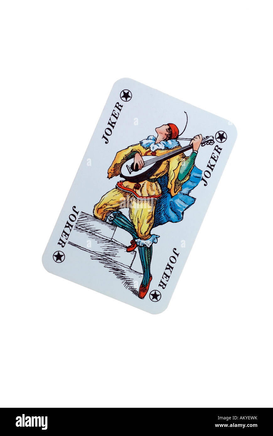 Joker, carta da gioco Foto Stock