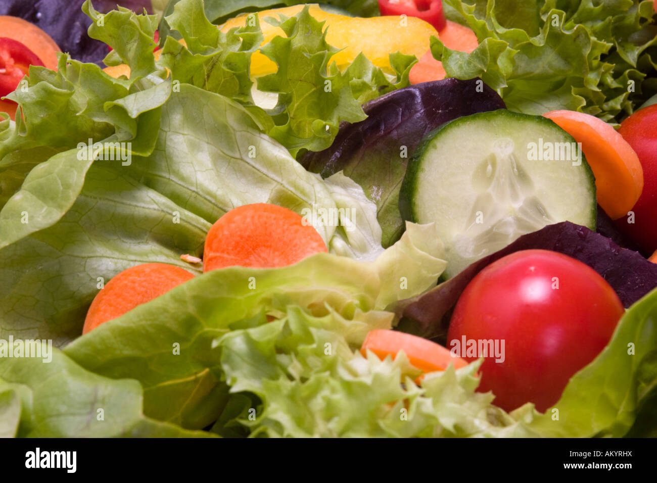 Insalata mista Foto Stock