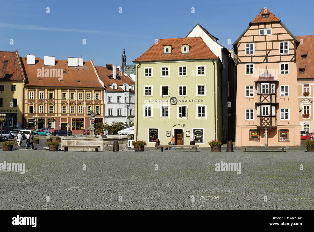 Stoeckl, la storica città vecchia di Cheb, Eger, west Bohemia Repubblica Ceca Foto Stock