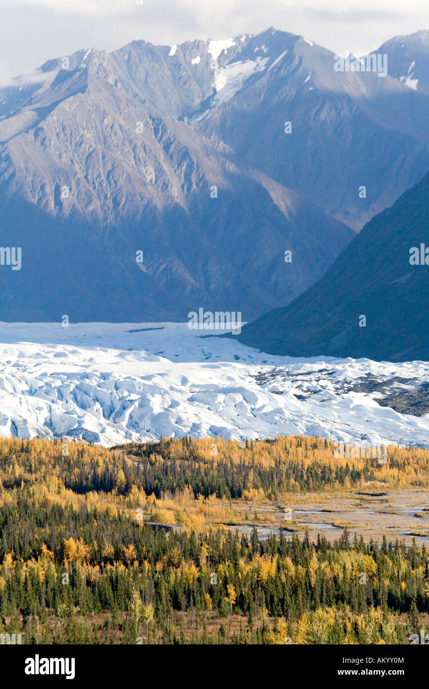 Matanuska Glacier, Chugach Mountains, Alaska, STATI UNITI D'AMERICA Foto Stock