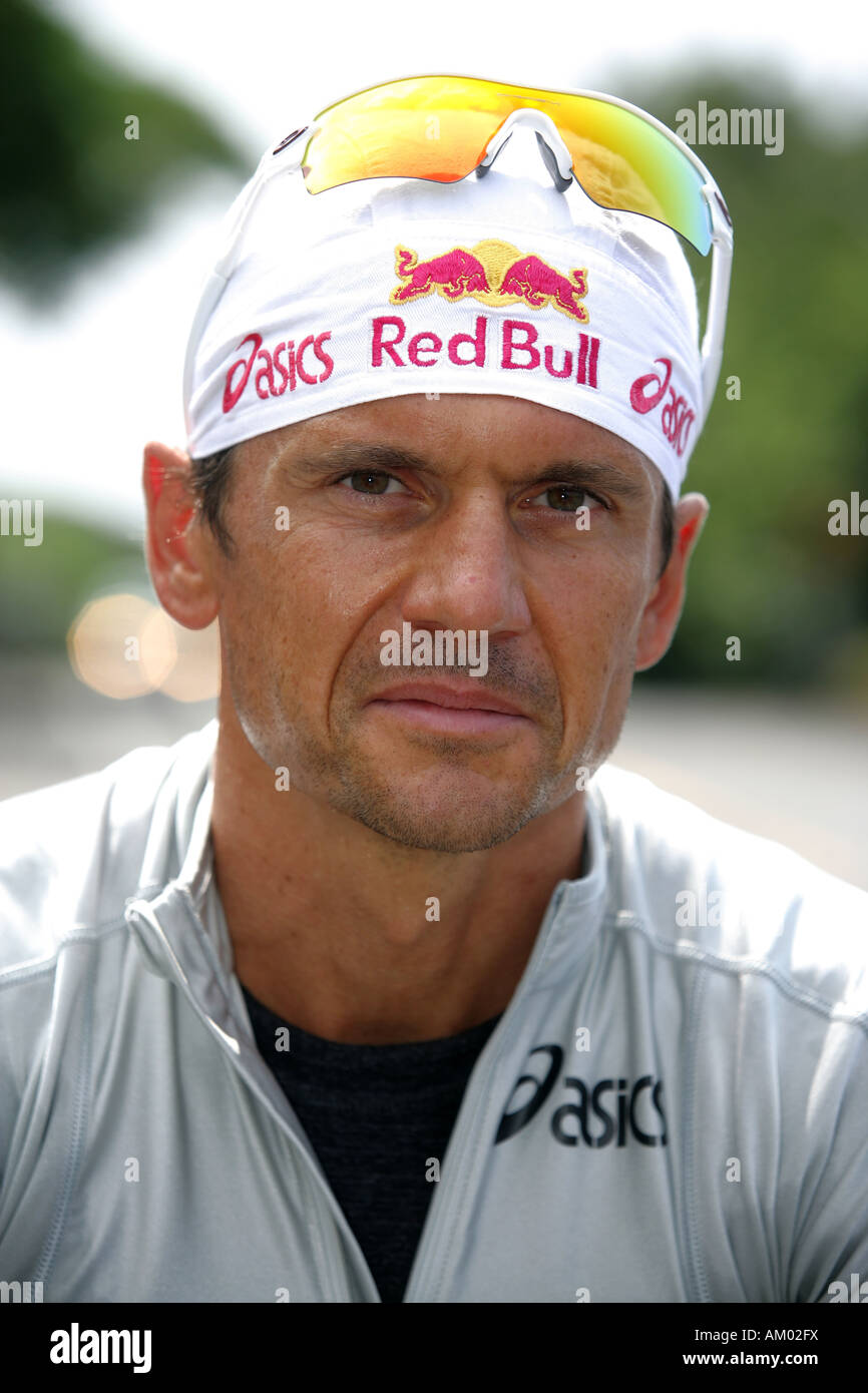 Triathlet Thomas Hellriegel (GER) Foto Stock