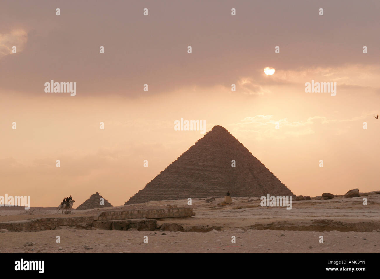 L'Egitto, al Cairo, Pyramides Foto Stock