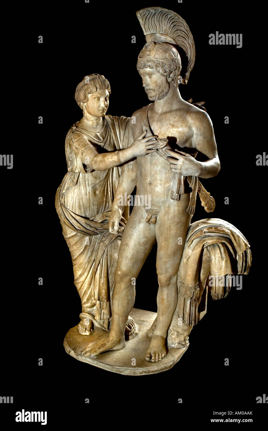 Marte e Venere 120 AD Imperatrice Lucille moglie di Lucius Verus Imperatore Adriano Romano di Roma Foto Stock