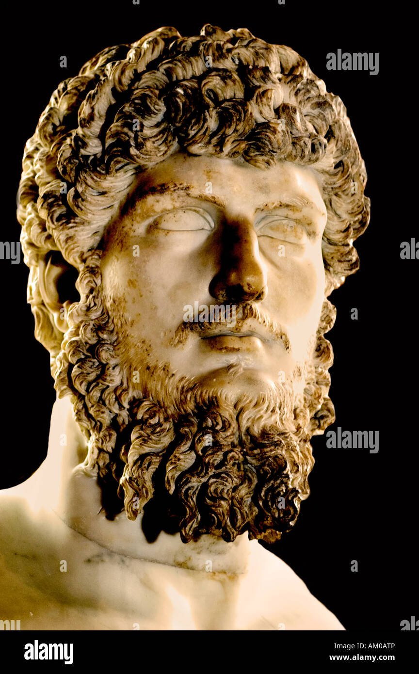 Lucius Aurelio Verus 130 – 169 fu imperatore romano dal 161 fino alla sua morte nel 169, insieme al fratello adottivo Marco Aurelio. Foto Stock