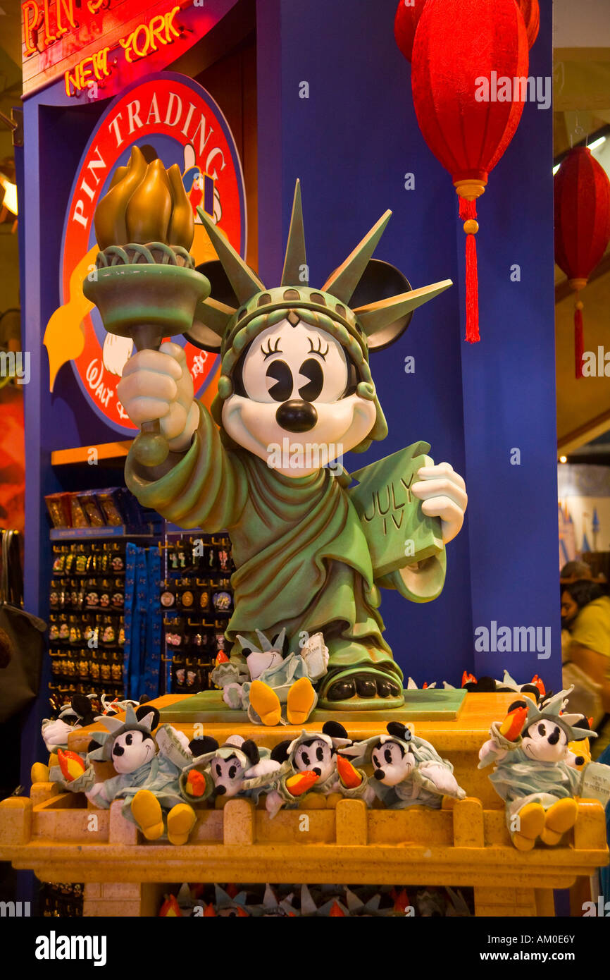 Mickey Mouse Statua della Libertà Foto Stock