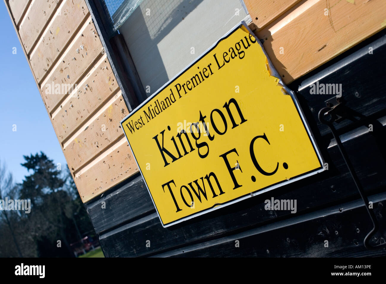 Kington città F.C. massa, Herefordshire. Foto Stock