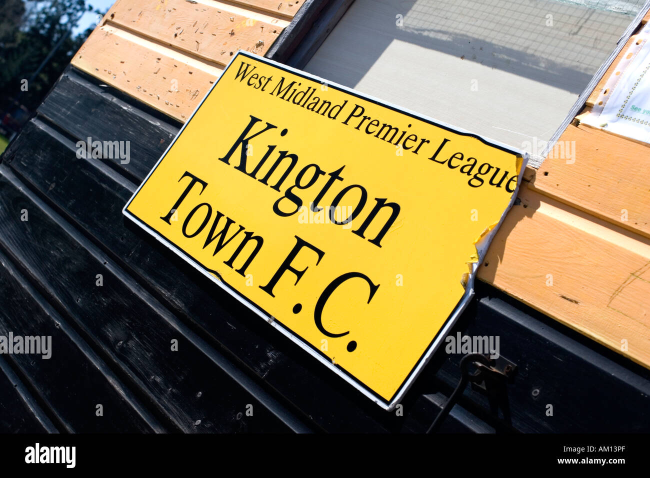 Kington città F.C. massa, Herefordshire. Foto Stock