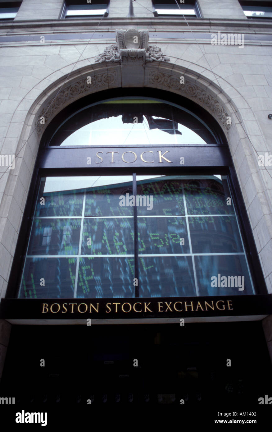 Borsa di Boston Boston MA Foto Stock