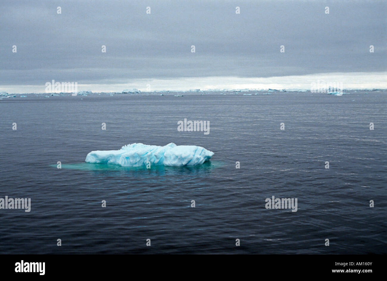 Unico iceberg, costa occidentale, la Groenlandia Foto Stock