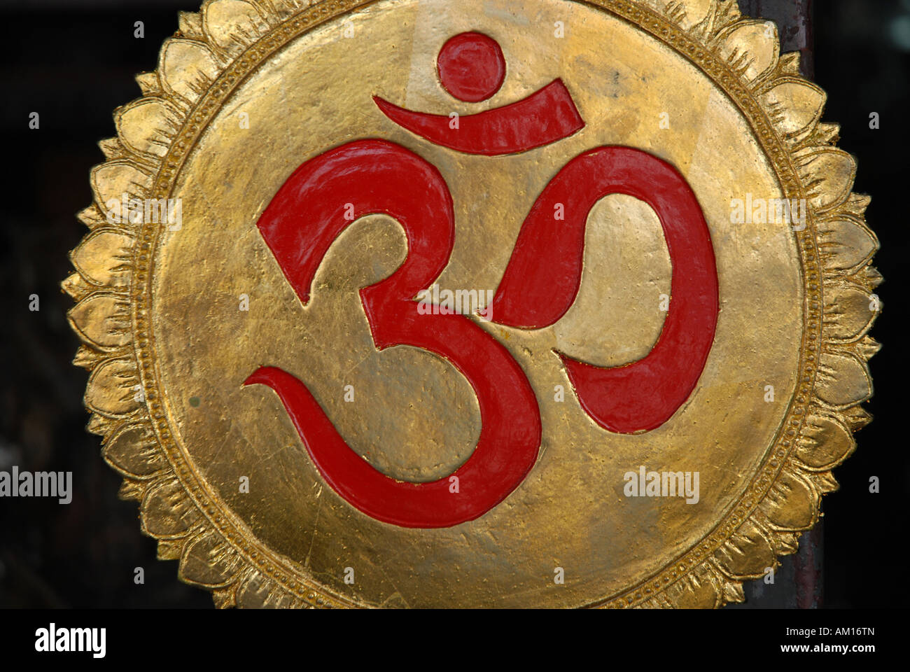 OM segno, Bangkok, Thailandia Foto Stock