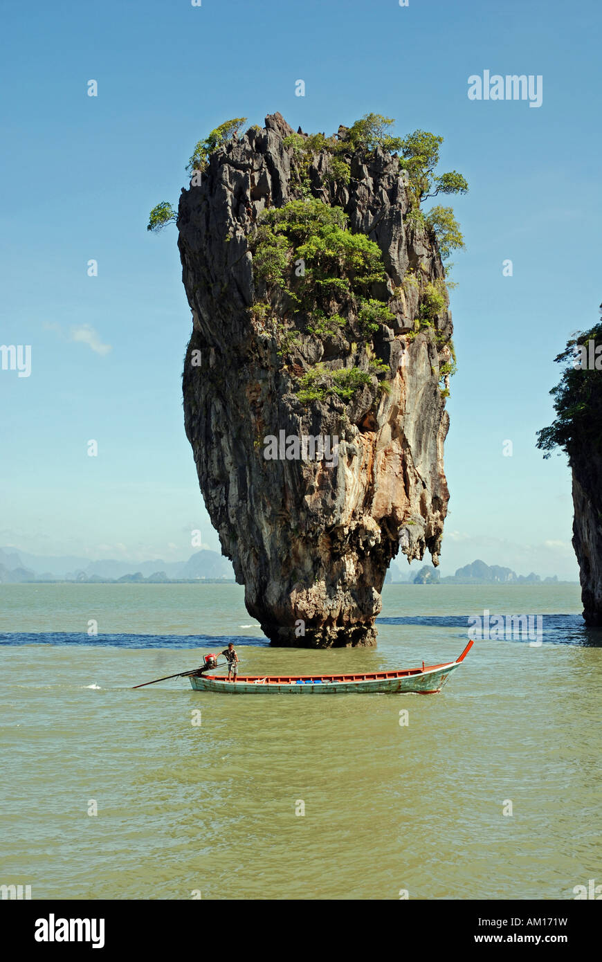 James Bond rock, Ao Phang-Nga National Park, Thailandia, Asia Foto Stock