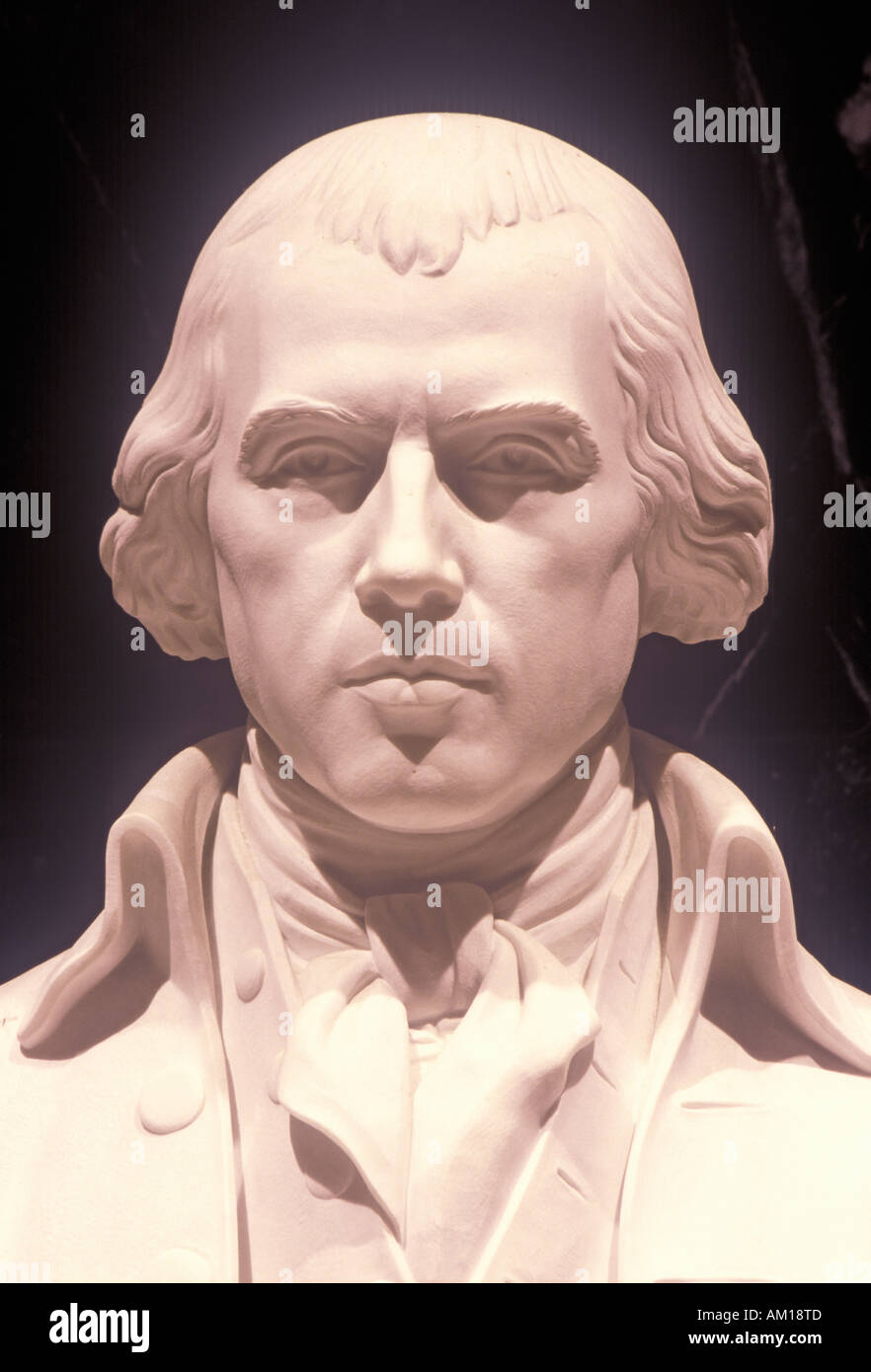 Statua di James Madison padre della Costituzione degli Stati Uniti Library of Congress Washington D C Foto Stock