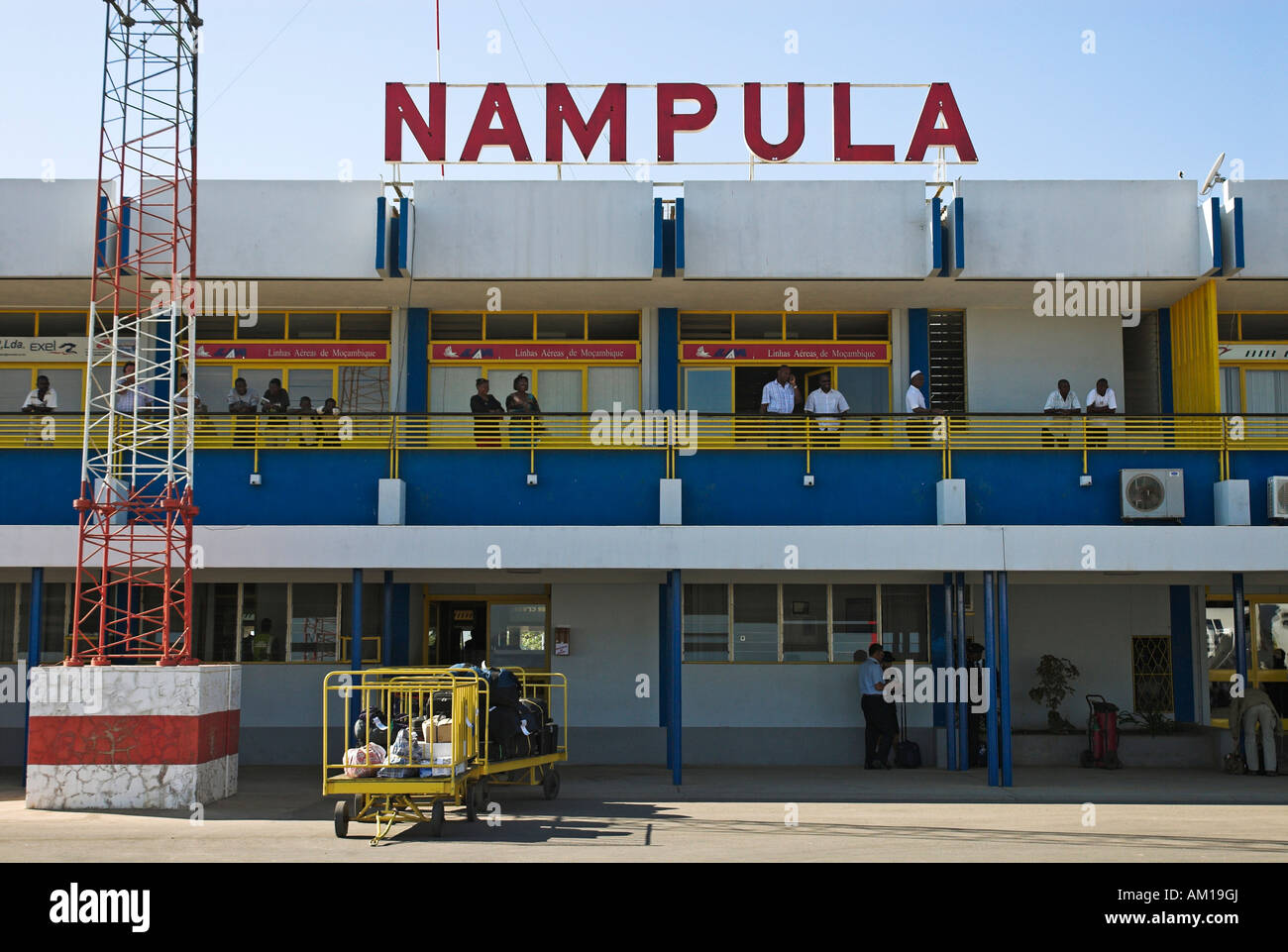 Edificio aeroportuale di Nampula, Mozambico, Africa Foto Stock