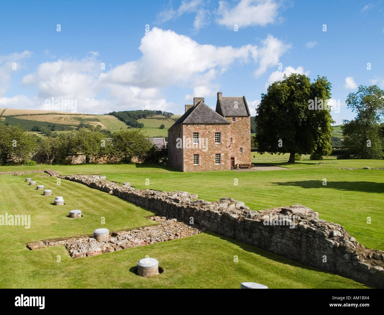 Xv C Commendator's House ora un museo a Melrose Abbey Scottish Borders Regno Unito Foto Stock
