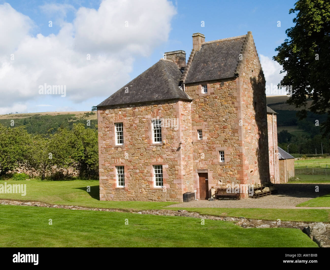 Xv C Commendators casa ora un museo a Melrose Abbey Scottish Borders Regno Unito Foto Stock