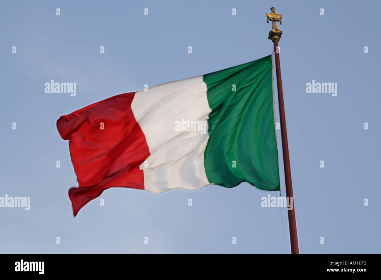 Bandiera italiana Foto Stock