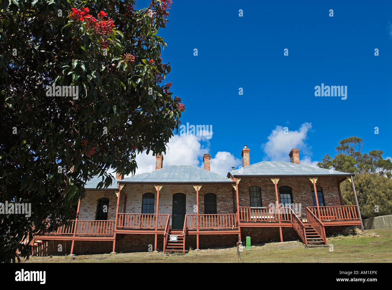 Architettura storica nella colonia penale di Darlington, Maria Island National Park, la Tasmania, Australia Foto Stock