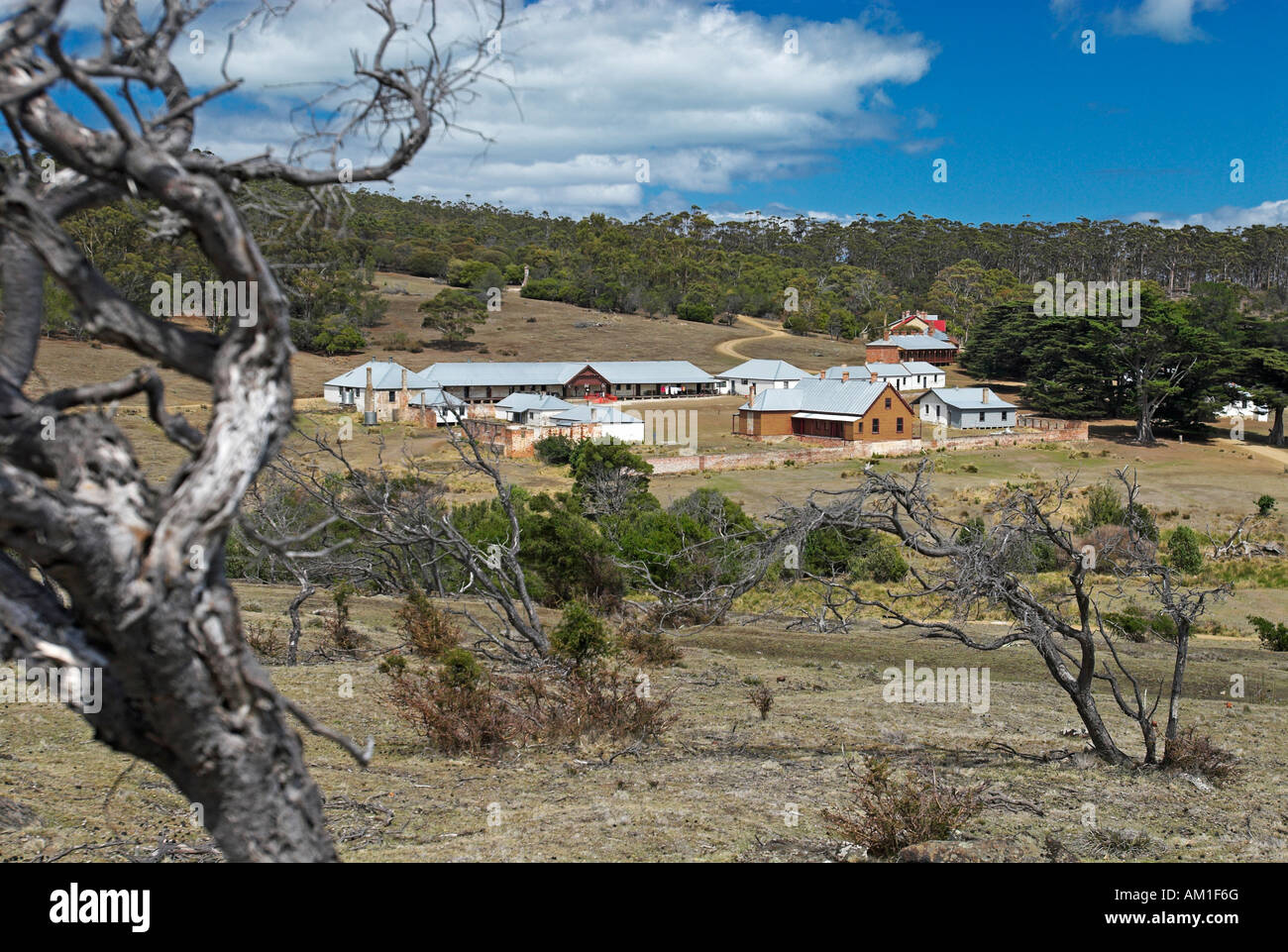 Ex colonia penale di Darlington, Maria Island National Park, la Tasmania, Australia Foto Stock