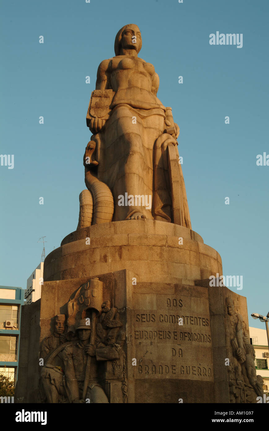 La Prima guerra mondiale un monumento a Maputo. Mozambico, Afica Foto Stock