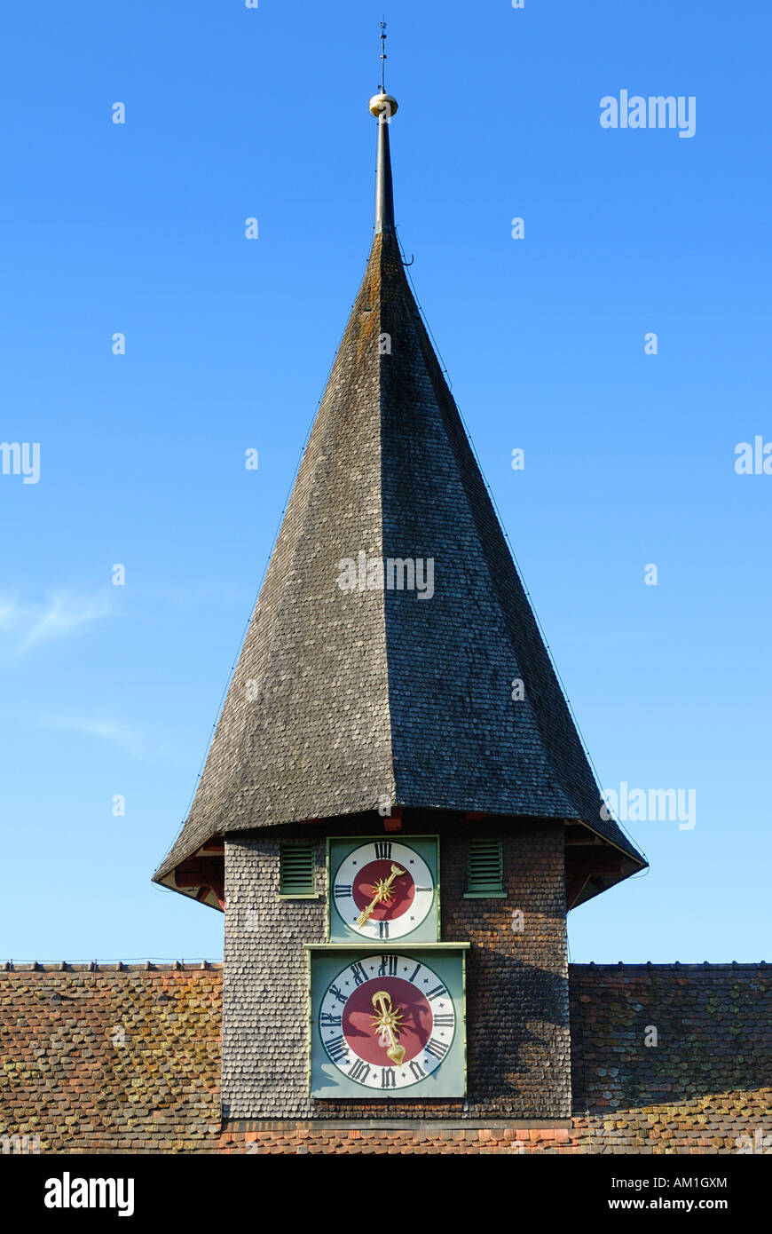 Schienen-Oehningen - gli itinerari segreti di Palazzo ducale dalla chiesa di st. Genesio - Baden Wuerttemberg, Germania, Europa. Foto Stock