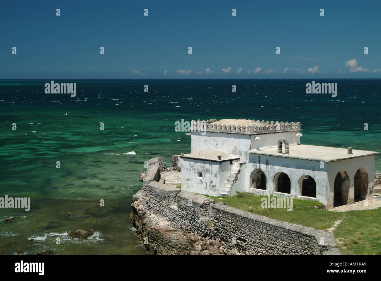 Cappella di Nossa Senhora de Baluarte sulla Ilha de Mocambique. Costruita dai Portoghesi nel 1522. Mozambico, Sud Africa Foto Stock