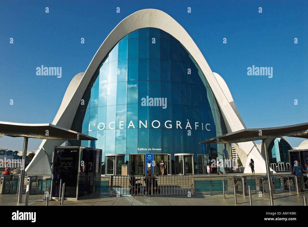 Oceanografo, Città delle Arti e delle Scienze, la città di Valencia, Spagna, Europa Foto Stock