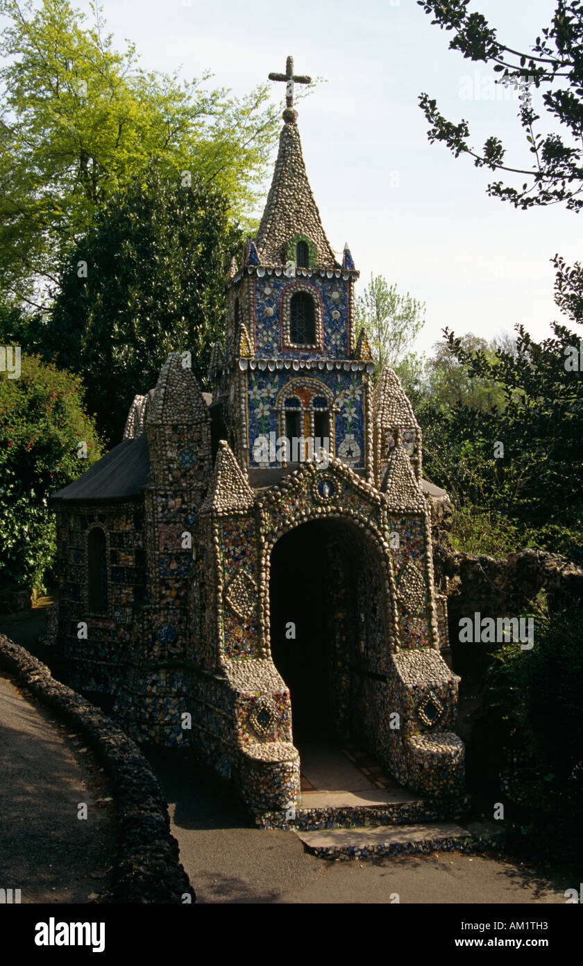 La piccola cappella a Les Vauxbelets, St Andrew, Guernsey, Isole del Canale Foto Stock